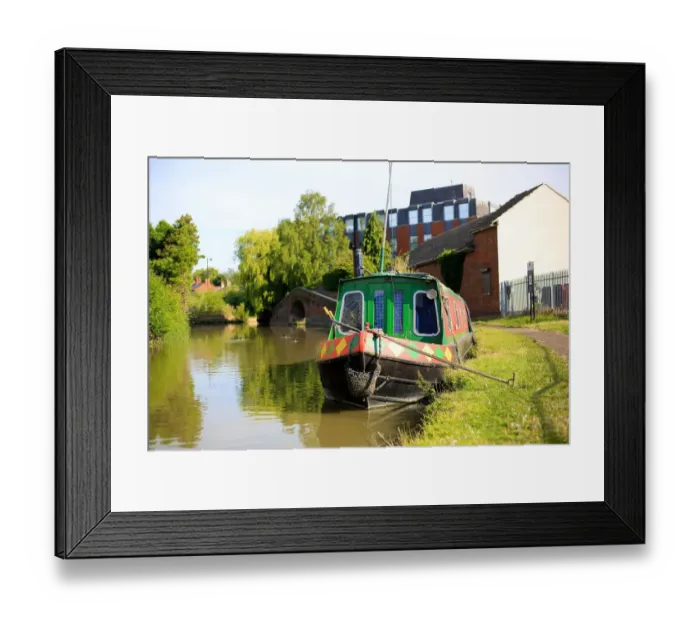 Framed Print : Narrowboat, Grand Union Canal Leighton Buzzard Framed Print : Narrowboat, Grand Union Canal Leighton Buzzard
