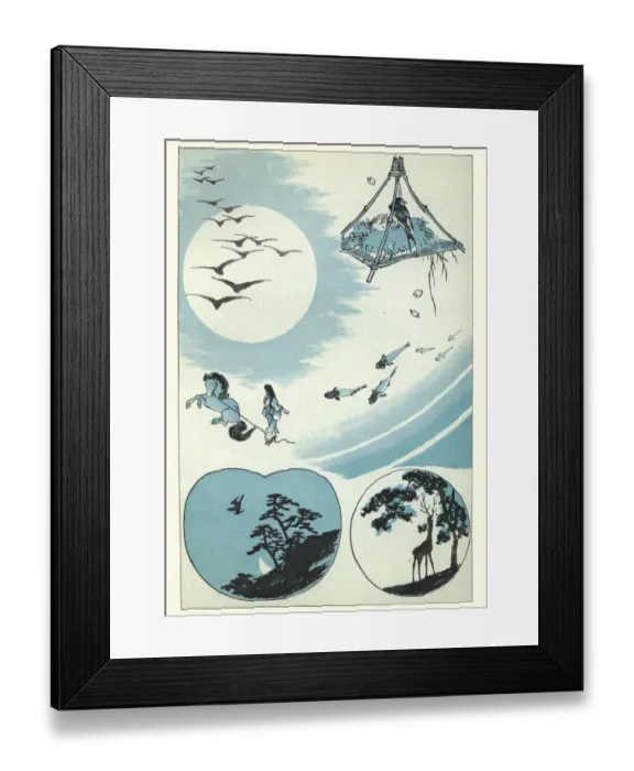 Framed Print : Japanesse Art, Minor sketches of nature 19th Century Framed Print : Japanesse Art, Minor sketches of nature 19th Century