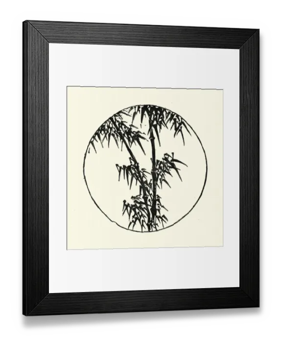 Framed Print : Japanese Woodblock Bamboo Desgin Framed Print : Japanese Woodblock Bamboo Desgin