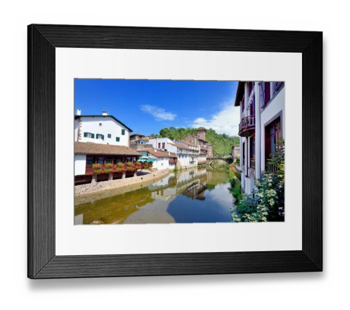 Framed Print : Roman Bridge over the Nive, Saint-Jean-Pied-de-Port Framed Print : Roman Bridge over the Nive, Saint-Jean-Pied-de-Port