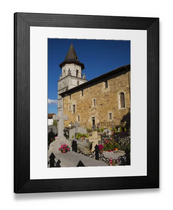 Framed Print : Ainhoa - church (France) Framed Print : Ainhoa - church (France)