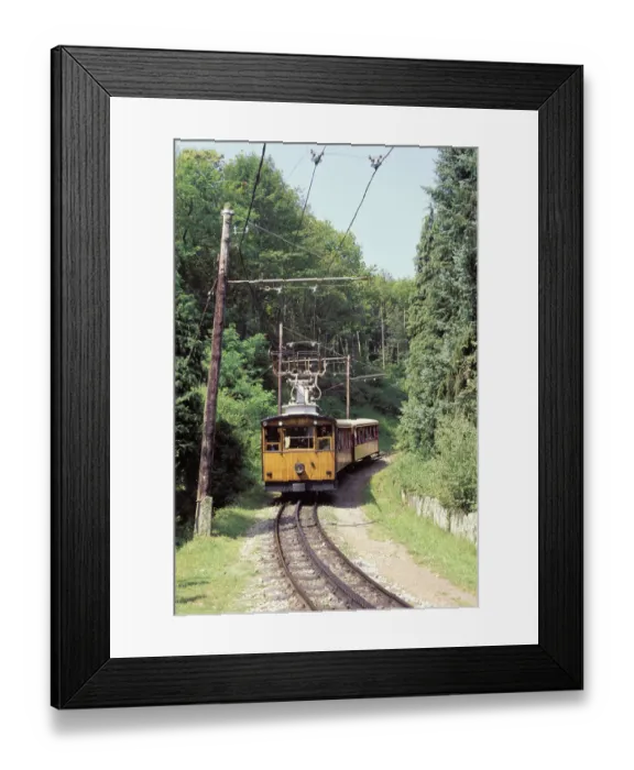 Framed Print : aquitaine, day, europe, france, le petit train de la rhune, locomotive, nobody, outdoor Framed Print : aquitaine, day, europe, france, le petit train de la rhune, locomotive, nobody, outdoor