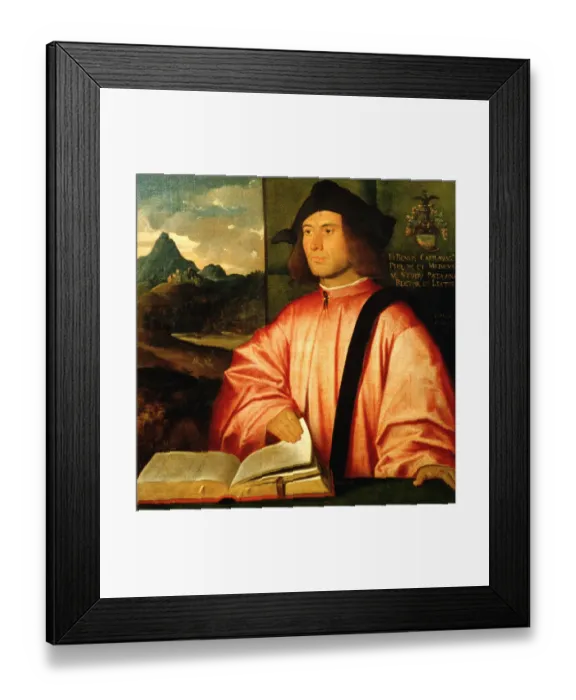 Framed Print : Portrait of Giovanni Benedetto Caravaggi Framed Print : Portrait of Giovanni Benedetto Caravaggi