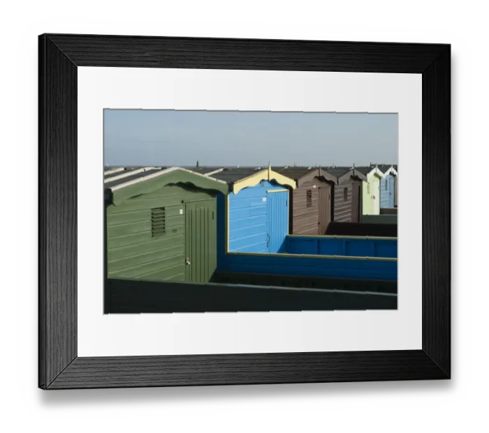 Framed Print : Frinton-on-Sea Beach Huts Framed Print : Frinton-on-Sea Beach Huts