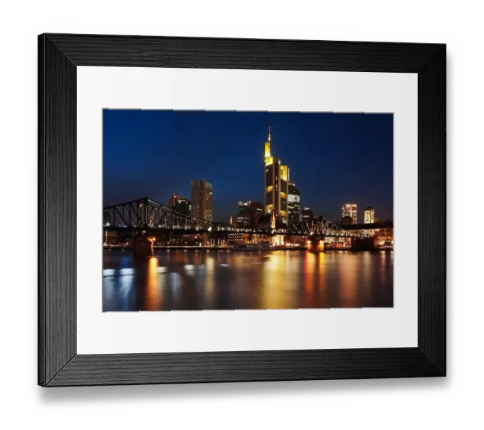 Framed Print : Mainhattan - Frankfurt Skyline Framed Print : Mainhattan - Frankfurt Skyline