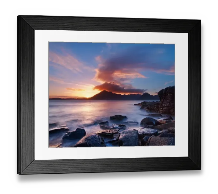 Framed Print : Beautiful Elgol coast at sunset Framed Print : Beautiful Elgol coast at sunset