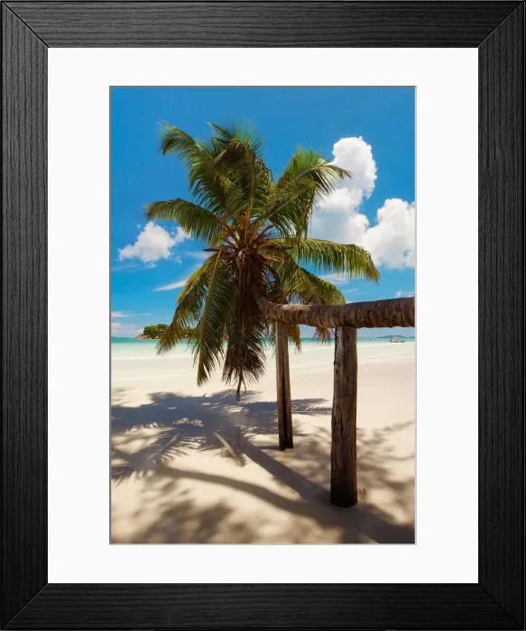 Framed Print : Anse Volbert beach Framed Print : Anse Volbert beach