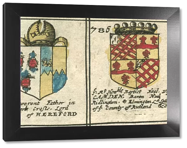 Noel and Croft coat of arms 17th century