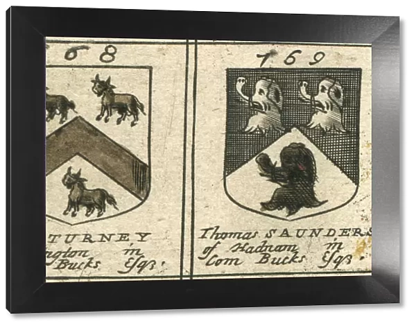 Coat of arms 17th century Turney and Saunders