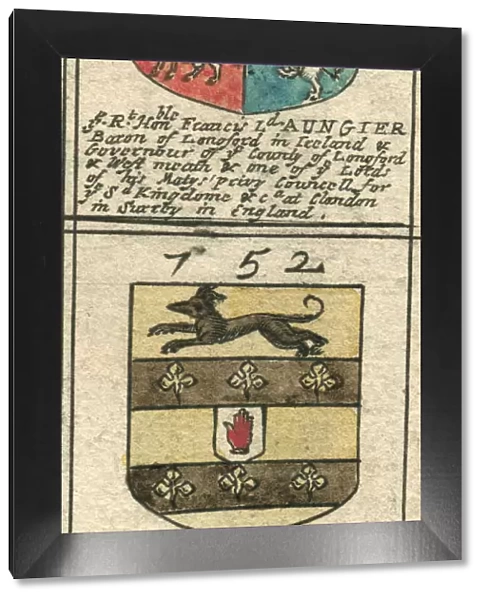Coat of arms 17th century Aungier and Palmer