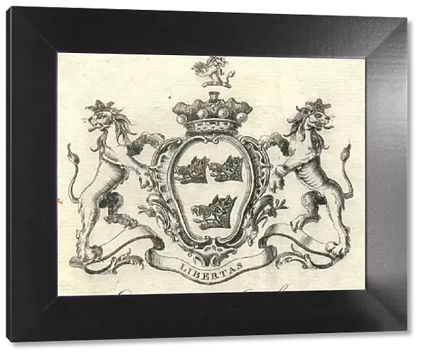 Coat of arms Evans Lord Carbery 18th century