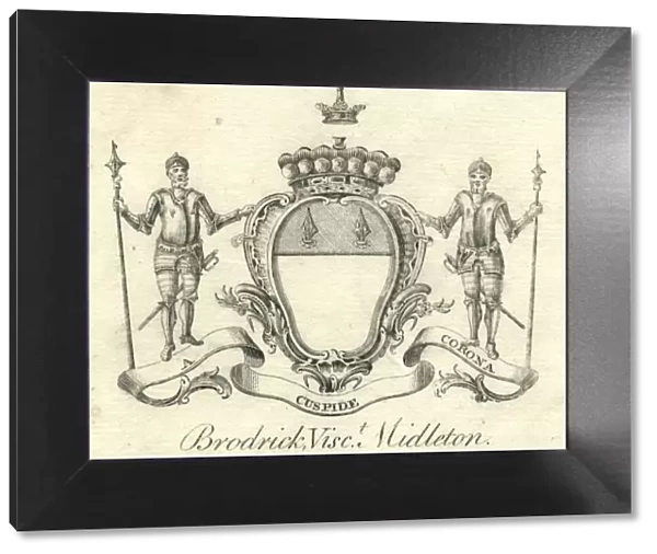 Coat of arms Brodrick, Viscount Midleton 18th century
