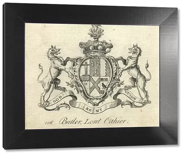 Coat of arms Butler Lord Cahier 18th century
