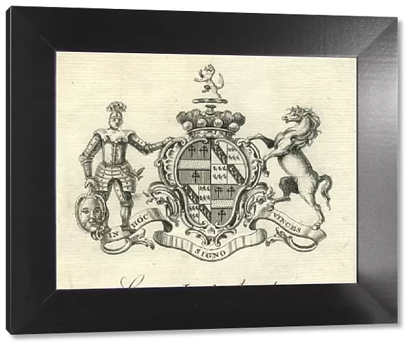 Coat of arms Gore, Lord Annaly 18th century