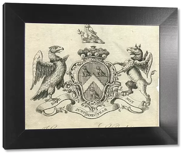 Coat of arms Hewitt Lord Lifford 18th century