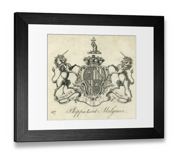 Framed Print : Coat of arms Phipps Lord Mulgrave Framed Print : Coat of arms Phipps Lord Mulgrave