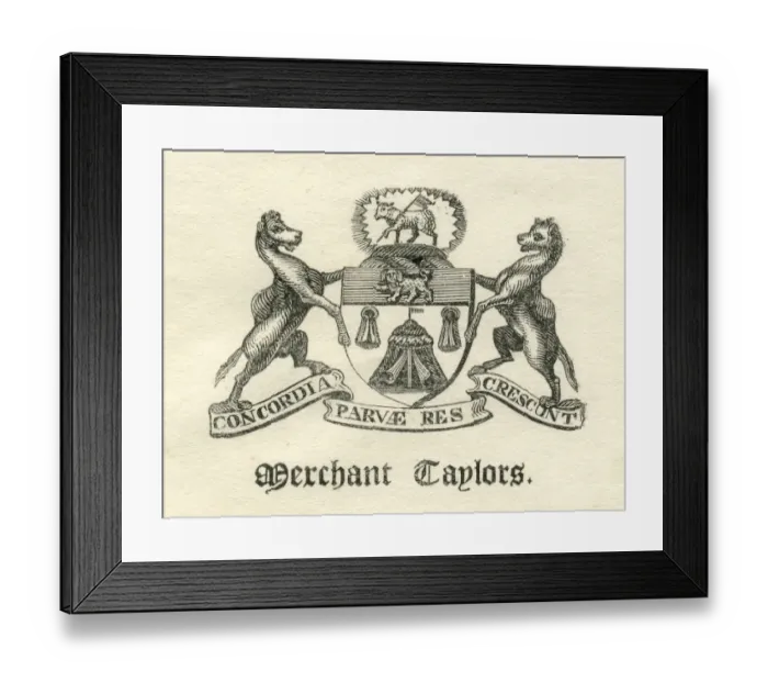 Framed Print : Worshipful Company of Merchant Taylors armorial