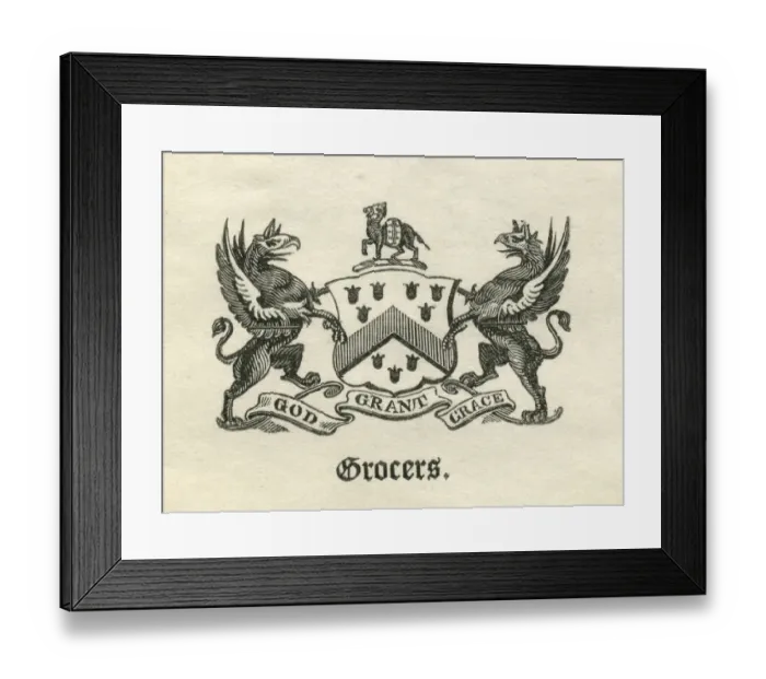 Framed Print : Worshipful Company of Grocers armorial