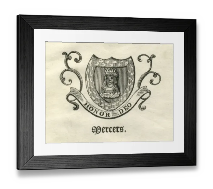 Framed Print : Worshipful Company of Mercers armorial Framed Print : Worshipful Company of Mercers armorial