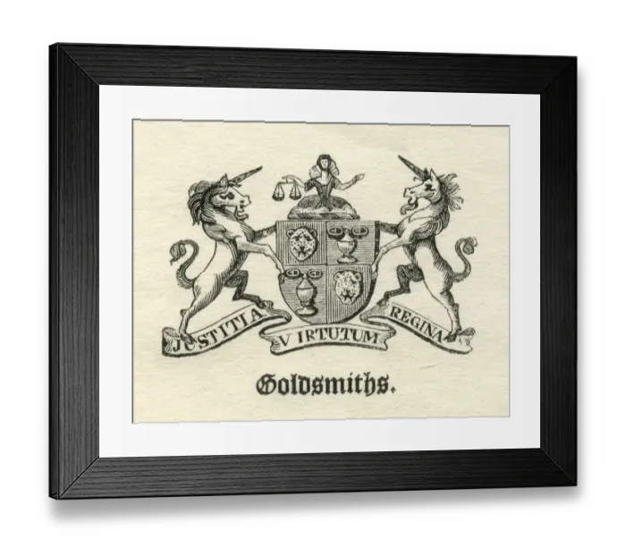 Framed Print : Worshipful Company of Goldsmiths armorial Framed Print : Worshipful Company of Goldsmiths armorial