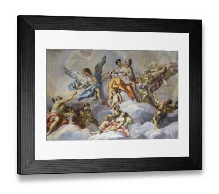 Framed Print : architecture detail, austrian, ceiling fresco, ceiling painting, christ child, christian Framed Print : architecture detail, austrian, ceiling fresco, ceiling painting, christ child, christian