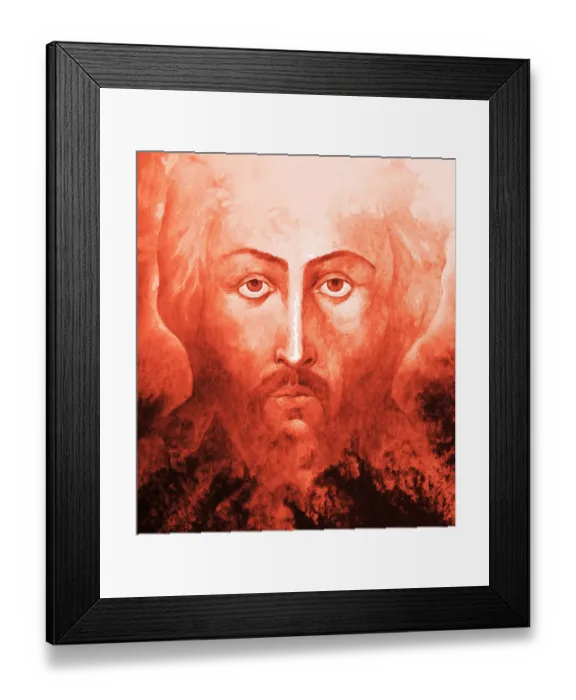 Framed Print : The picturesque fresco of Jesus Christ Framed Print : The picturesque fresco of Jesus Christ