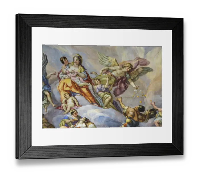 Framed Print : architecture detail, austrian, ceiling fresco, ceiling painting, christ child, christian Framed Print : architecture detail, austrian, ceiling fresco, ceiling painting, christ child, christian