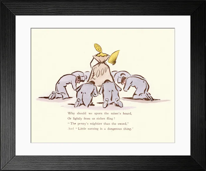 Framed Print : Victorian satirical cartoon, pennys mightier than the sword Framed Print : Victorian satirical cartoon, pennys mightier than the sword