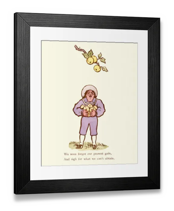 Framed Print : Victorian satire on temptation, overindulgence and greed, 19th Century Framed Print : Victorian satire on temptation, overindulgence and greed, 19th Century