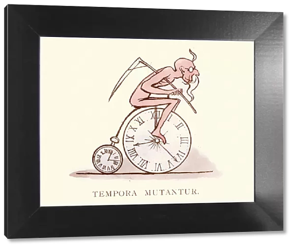 Victorian satirical cartoon, Tempora mutantur, times change, 19th Century