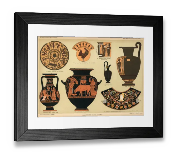 Framed Print : ancient Grecian vases Framed Print : ancient Grecian vases