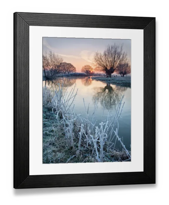 Framed Print : Sunrise on the River Stour Framed Print : Sunrise on the River Stour