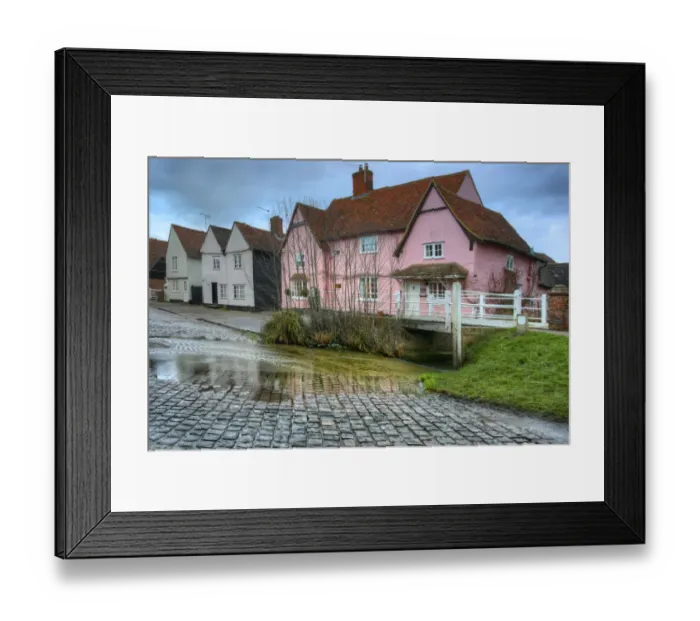 Framed Print : The Ford, Kersey, Suffolk Framed Print : The Ford, Kersey, Suffolk
