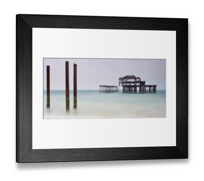Framed Print : The Old West Pier, Brighton