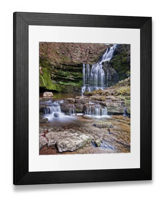Framed Print : Scaleber Force Waterfall, West Yorkshire