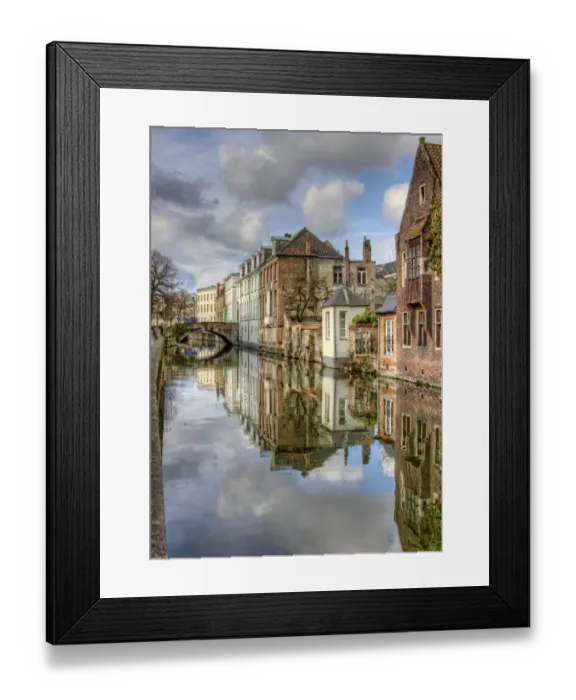 Framed Print : The Groenerei Canal, Bruges, Belgium Framed Print : The Groenerei Canal, Bruges, Belgium