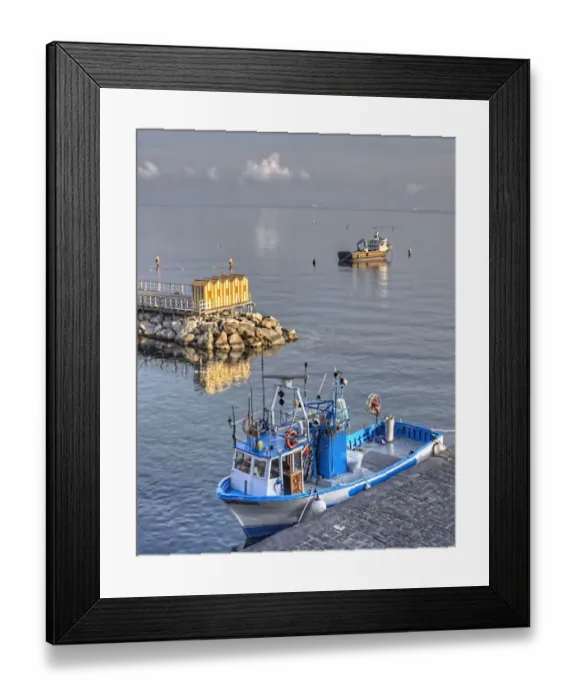 Framed Print : The old harbour, Sorrento, Italy Framed Print : The old harbour, Sorrento, Italy