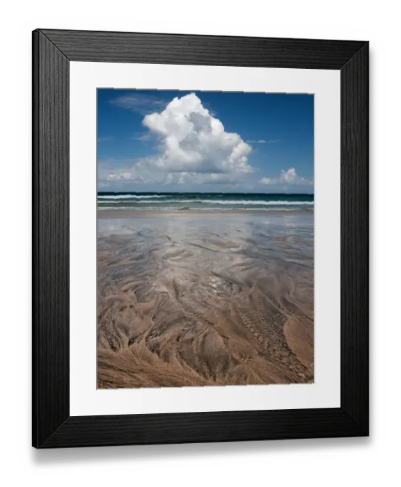 Framed Print : Porthmeor Sand Patterns Framed Print : Porthmeor Sand Patterns