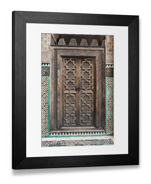 Framed Print : Courtyard Doorway, Fes Framed Print : Courtyard Doorway, Fes