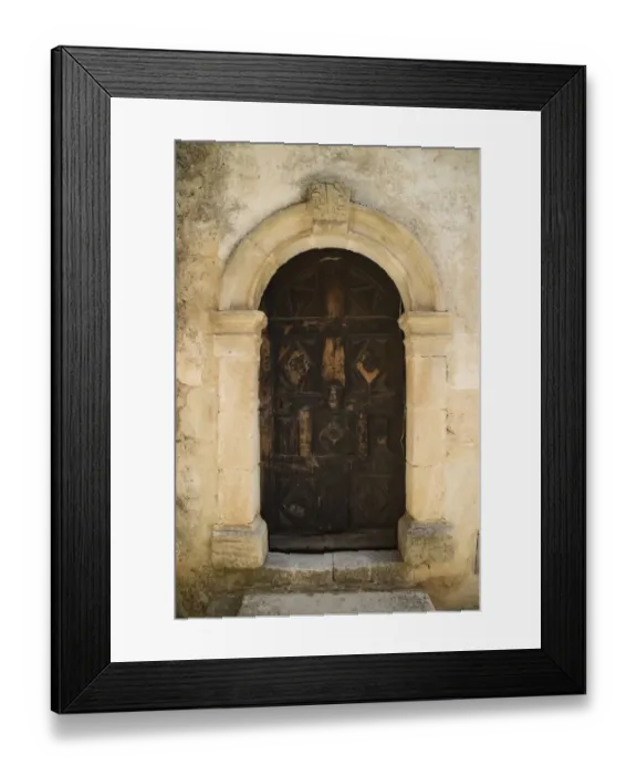 Framed Print : Doorway St Michel L Observatoire, Provence, France