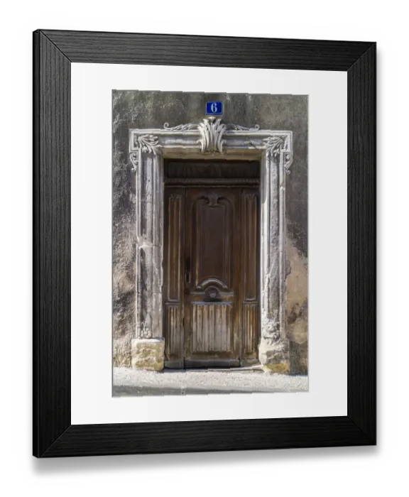 Framed Print : Doorway in Bonnieux in Provence, France