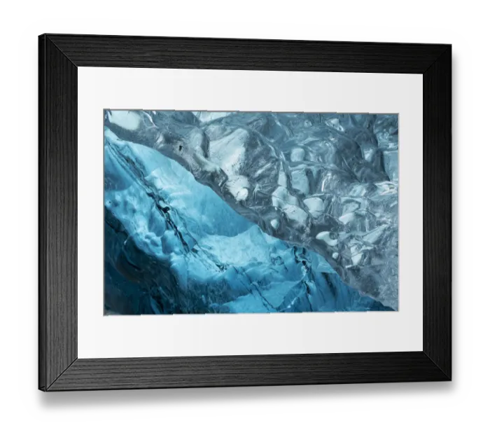 Framed Print : Inside an ice cave in Iceland Framed Print : Inside an ice cave in Iceland