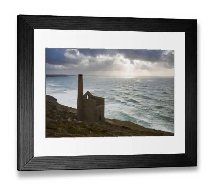 Framed Print : Abandoned tin mine at Wheal Coates, St Agnes Head, Cornwall Framed Print : Abandoned tin mine at Wheal Coates, St Agnes Head, Cornwall