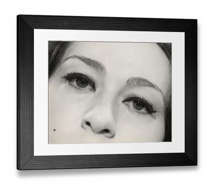 Framed Print : Close-up of womans eyes and nose Framed Print : Close-up of womans eyes and nose