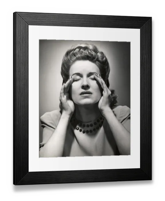 Framed Print : Woman with headache Framed Print : Woman with headache