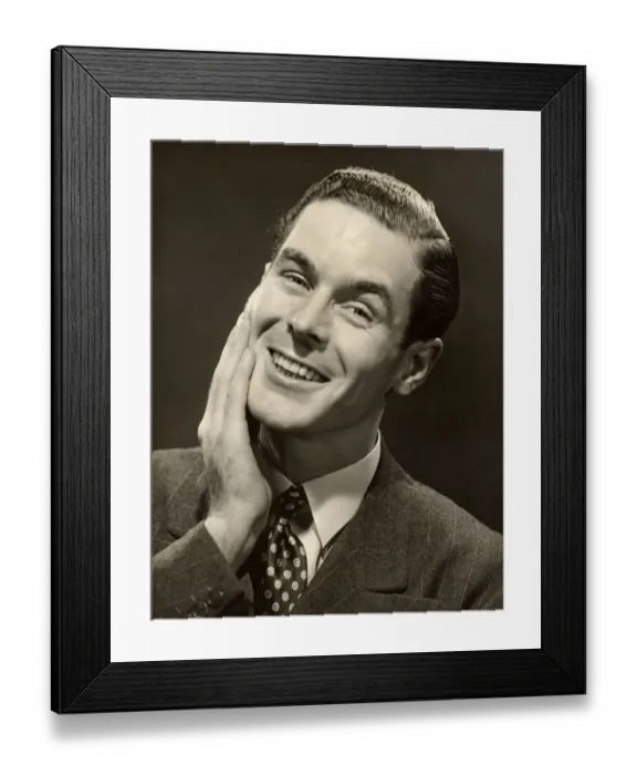 Framed Print : Portrait of smiling man Framed Print : Portrait of smiling man