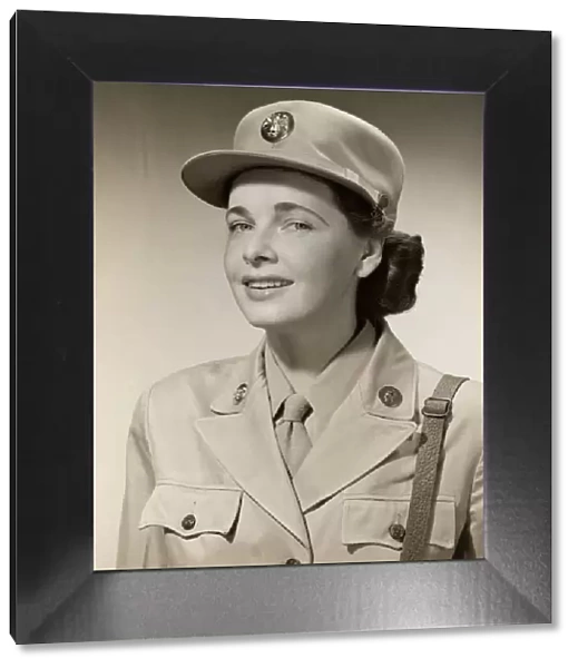 Portrait of World War 2 WAC (Womens Army Corps)
