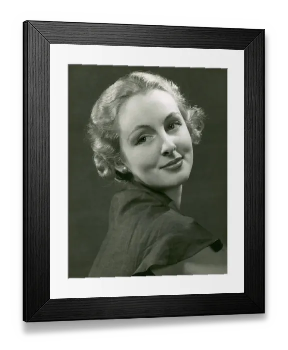 Framed Print : Woman smiling Framed Print : Woman smiling