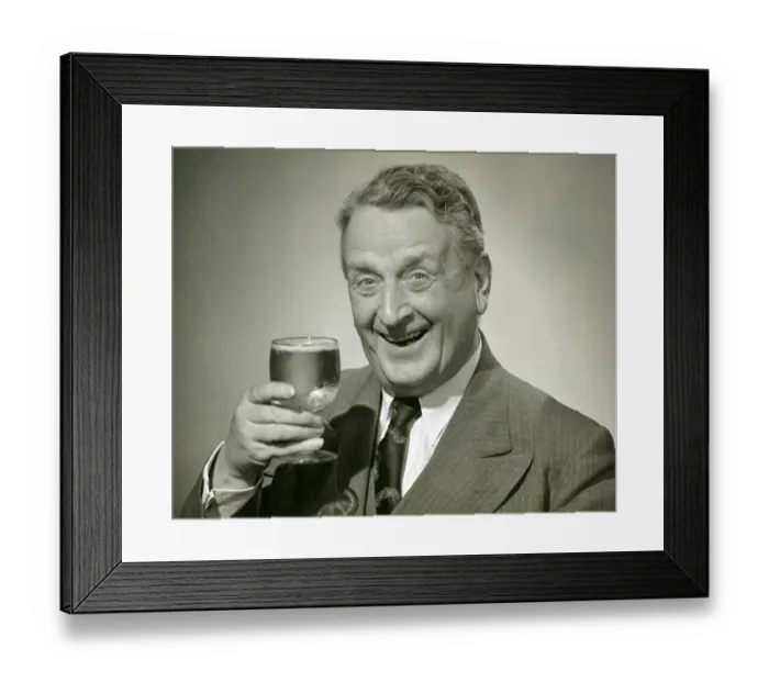 Framed Print : Man having a mixed drink Framed Print : Man having a mixed drink