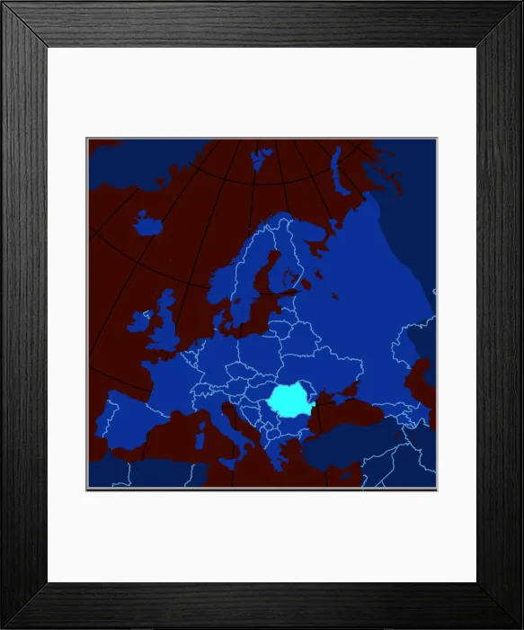 Framed Print : Reference Maps